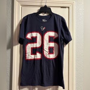 Houston Texans Shirt Men’s Small Blue Miller #26 Short Sleeve NFL Football Nike